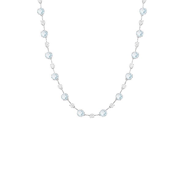 Colar fio faca pontos de luz acqua