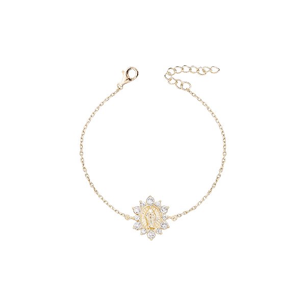 Pulseira Nossa Senhora Das Graças dourada