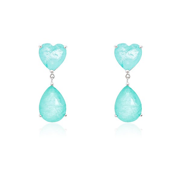 Brinco coração e gota colombiana