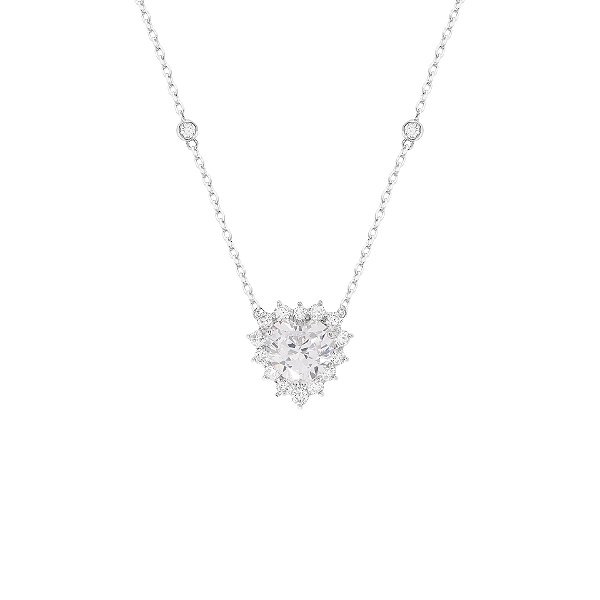 Colar coração cristal