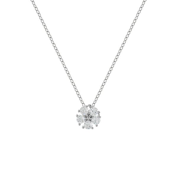 Colar de flor cristal