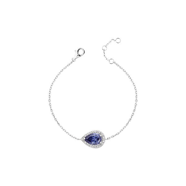 Pulseira gota tanzanita