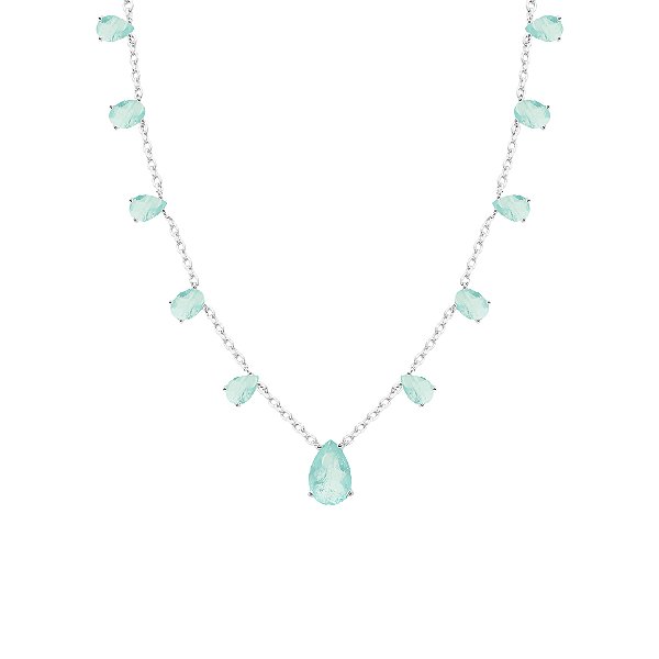 Colar de gota e oval colombiana