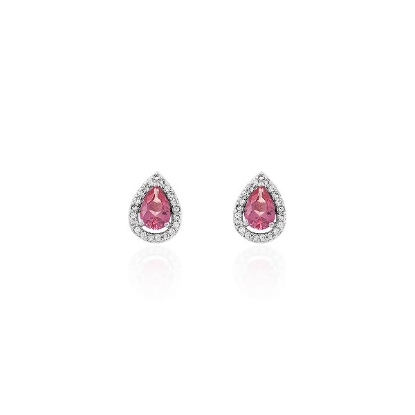 Brinco gota pink