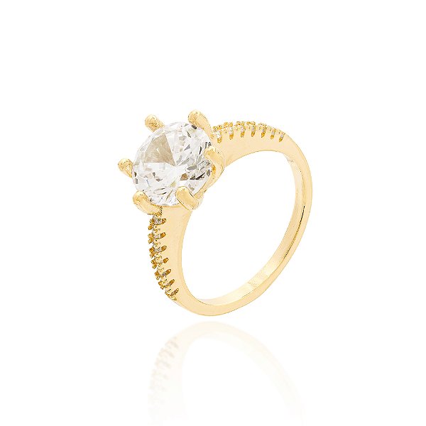 Anel solitário  9mm (escolha o tamanho)