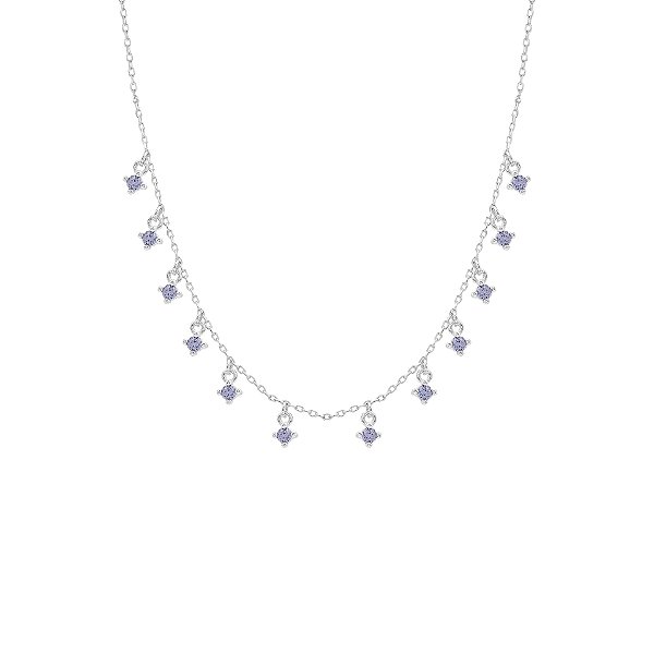 Colar com doze pedras tanzanita