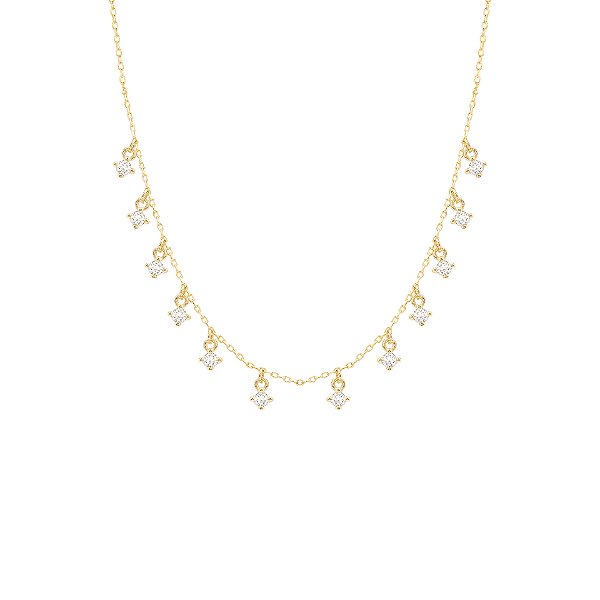 Colar com doze pedras cristal