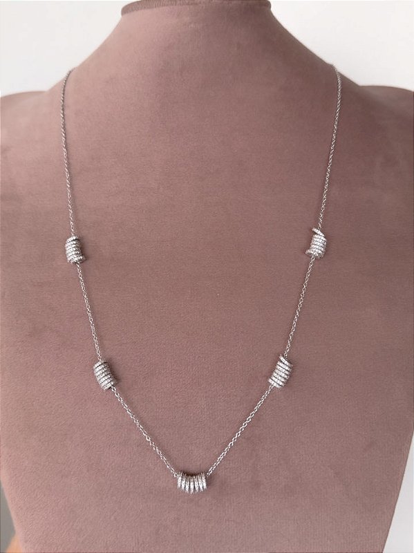 Colar com argolas 70cm