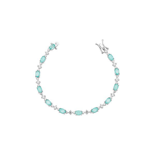 Pulseira riviera colombiana e cristal