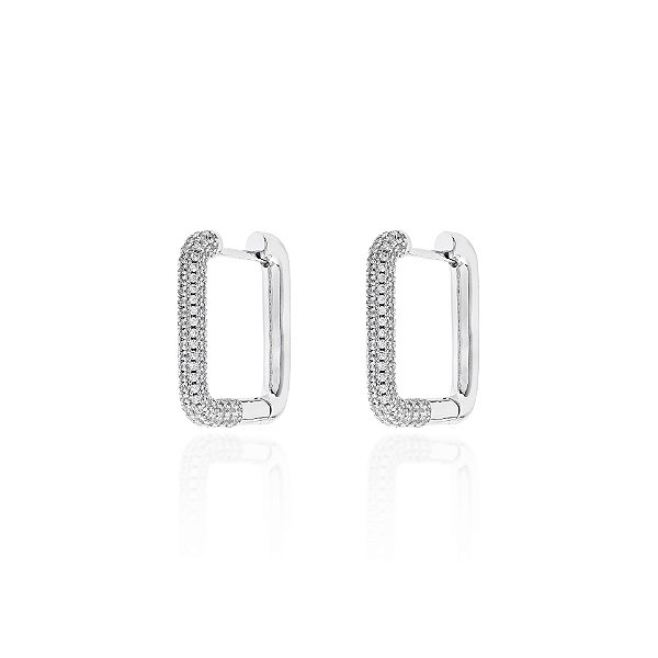 Argola retangular grande