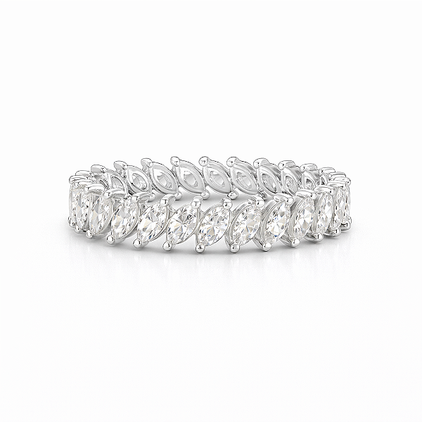 Anel de navete na prata 925 (escolha o tamanho)