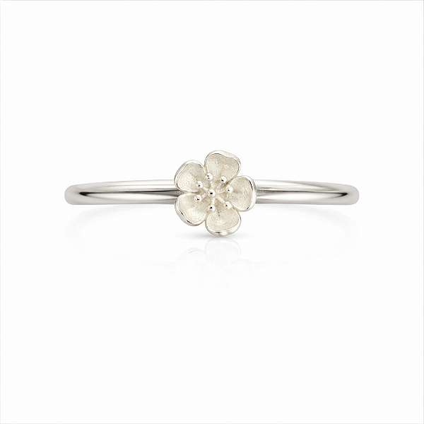 Anel de flor na prata 925 (escolha o tamanho)