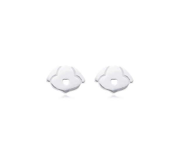 brinco de cachorro na prata 925