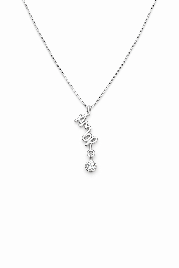 Colar amor na prata 925