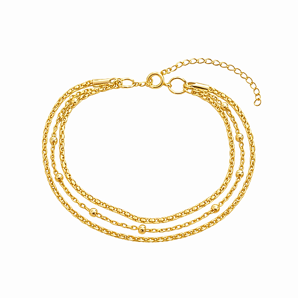 Pulseira três correntes diferente