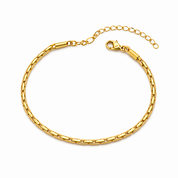 Pulseira lisa dourada