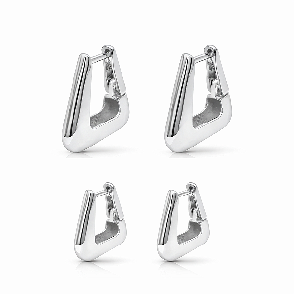 Dupla de argola triangular