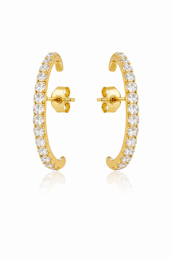 Brinco earhook cravejado