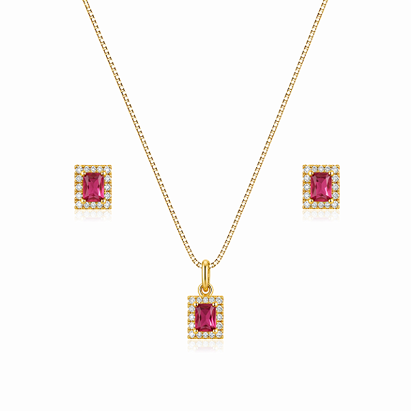Conjunto retangular rubi