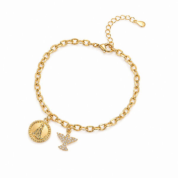 Pulseira Nossa Senhora Aparecida e Espírito Santo