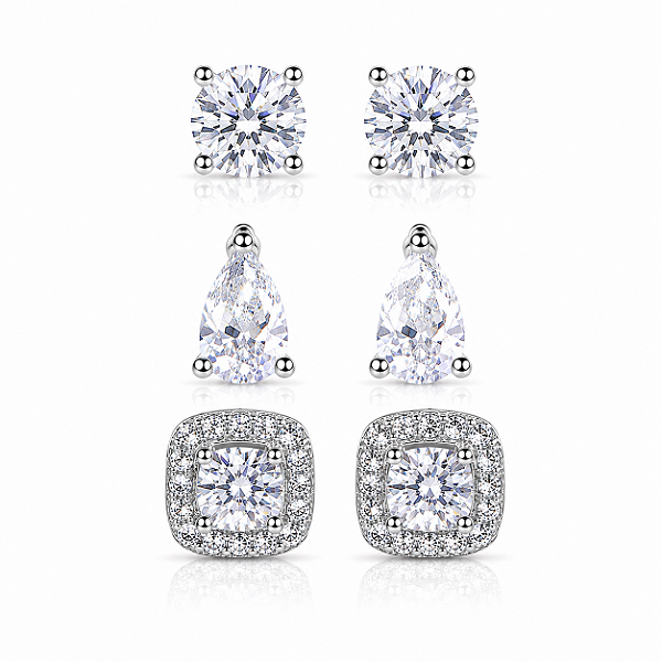 Trio formato diferente cristal