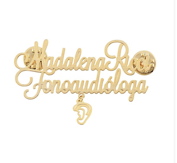 Broche de profissão com pingente personalizado