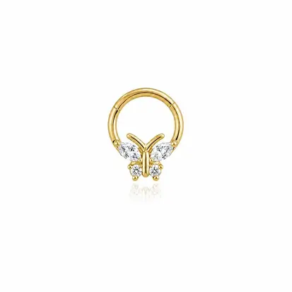 Piercing argola de borboleta