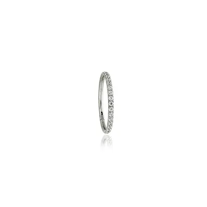 Piercing argola cravejada
