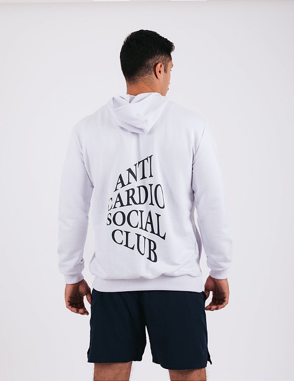 Moletom Anti Cardio Social Club - Branco