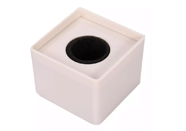 Canopla Para Microfone Cor Branca P/ Jornalista Tv Youtubers