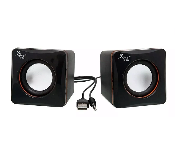 Caixa De Som Knup Kp 600 Pc Notebook 6 W Original Usb