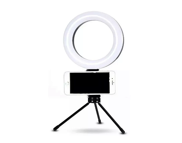 Ring Light Iluminador Aro Luz Com Tripé Alta Intensidade