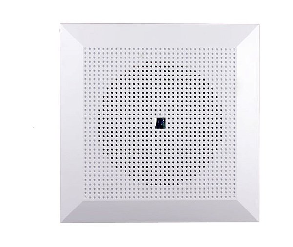 ARANDELA 6" QUADRADA C/ AF COAXIAL PRETO