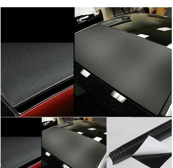 Adesivo Fibra De Carbono Moldável 3d Tuning 125 X 20