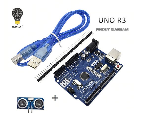 Arduino Uno Wavgat R3 Atmega 328p + Sensor Ultrasonico