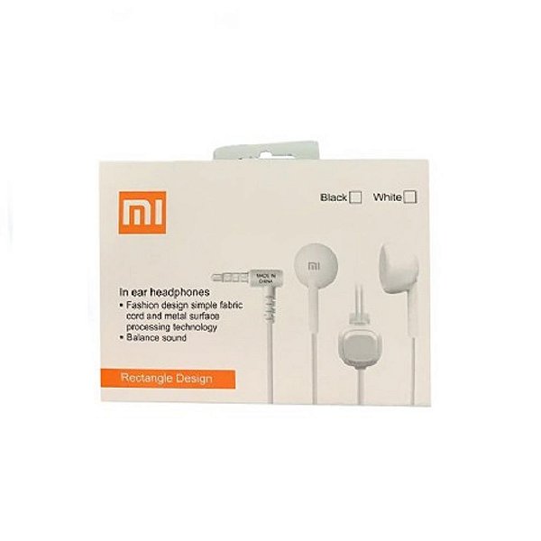 Fone De Ouvido Headphone In Ear Branco P2 3,5 Mm