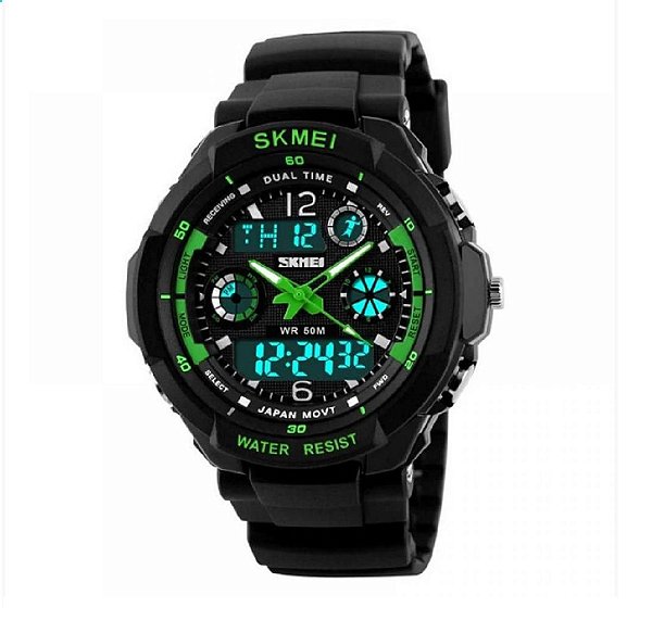 Relógio Skmei 0931 Anadigi S Shock Original Prova D' Água