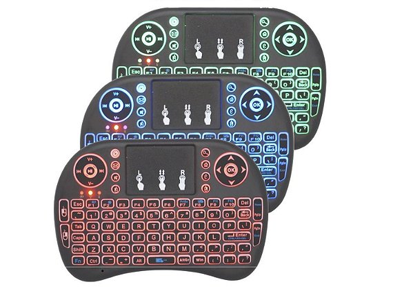 Mini Teclado Tv Box Controle Sem Fio Para Smart Tv Pc