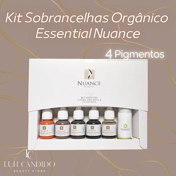 KIT DE PIGMENTOS PARA SOBRANCELHAS ORGANICO ESSENTIALS NUANCE