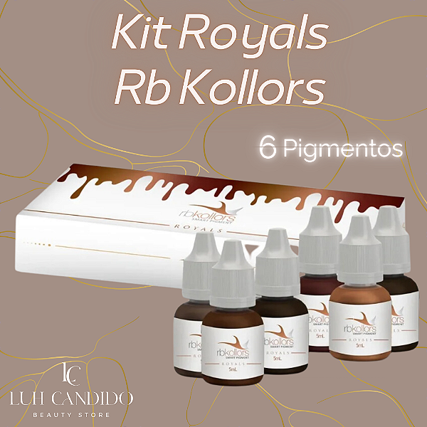 KIT DE PIGMENTOS PARA SOBRANCELHAS ROYALS RB KOLLORS