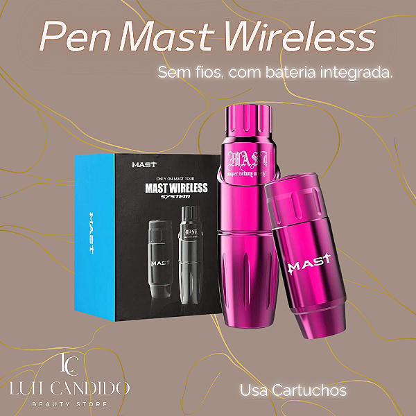 PEN MAST WIRELESS SEM FIOS ROSA