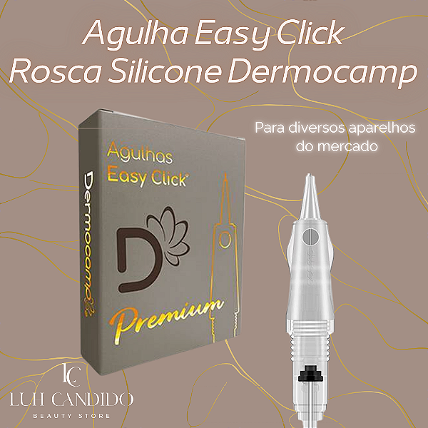 AGULHA EASY CLICKY ROSCA PREMIUM SILICONE DERMOCAMP