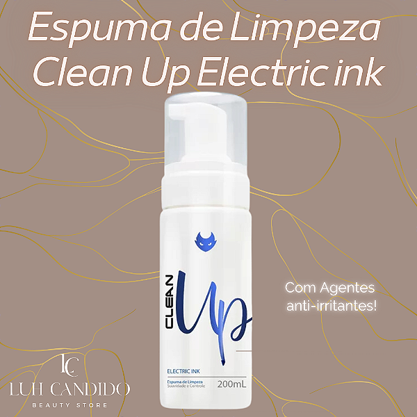 ESPUMA PARA LIMPEZA CLEAN UP 200ML ELECTRIC INK