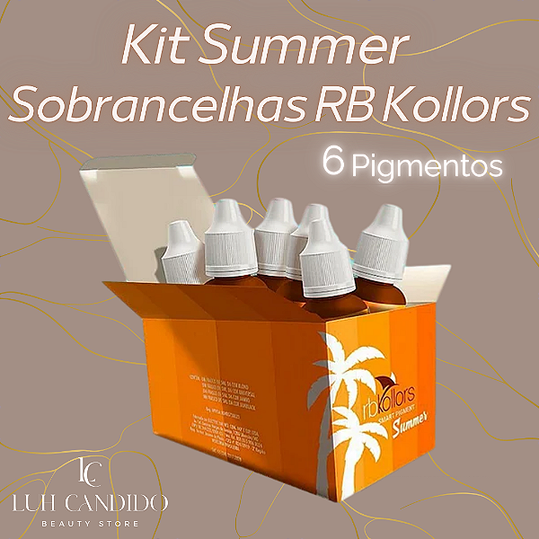 KIT DE PIGMENTOS PARA SOBRANCELHAS SUMMER RB KOLLORS