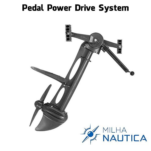 Caiaque Milha Náutica Leader Power Drive Camuflado Azul c/ Pedal