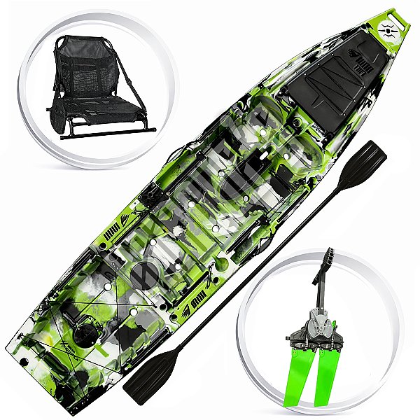 Caiaque Milha Náutica Iron 1187 Com Pedal Cross Drive - Cores de Grade