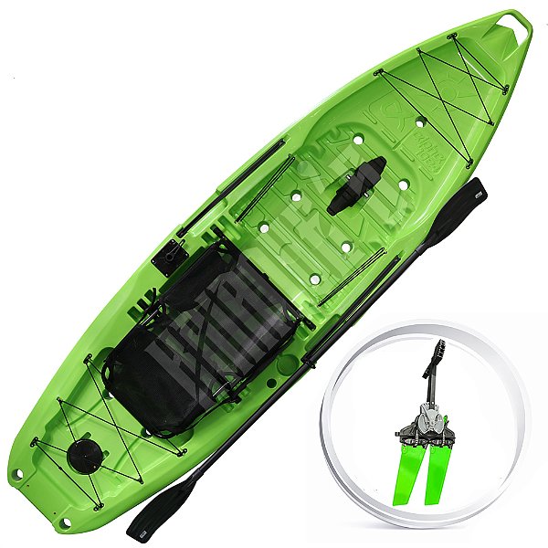 Caiaque Milha Náutica Alpha Com Pedal Cross Drive - Cores de Grade