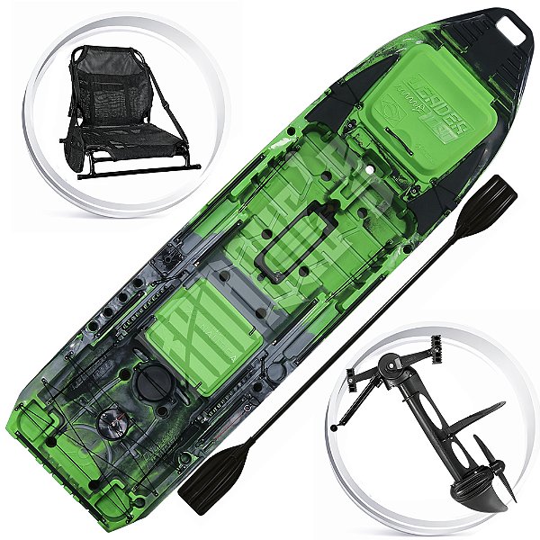 Caiaque Leader 1090 com Pedal Power Drive - Cores Personalizadas