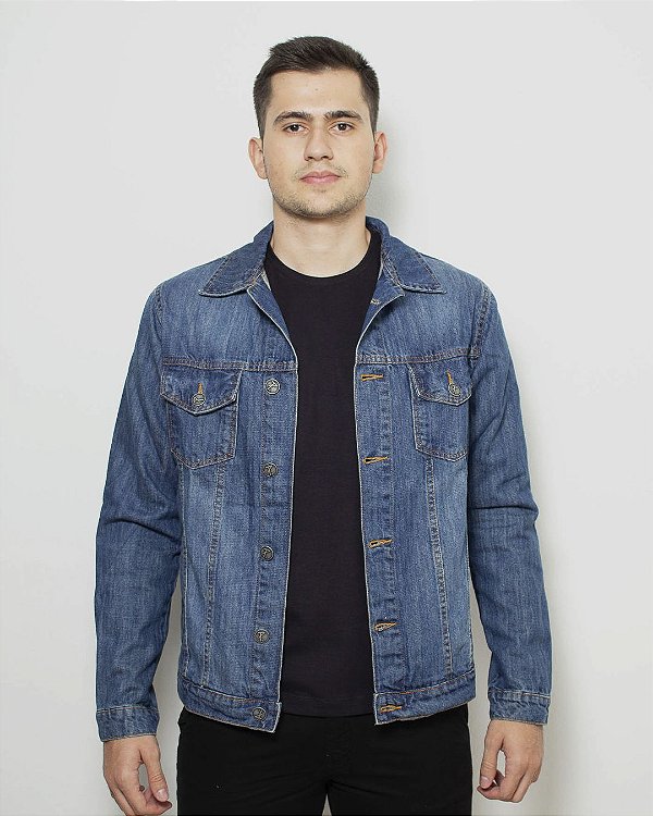 jaqueta jeans tradicional