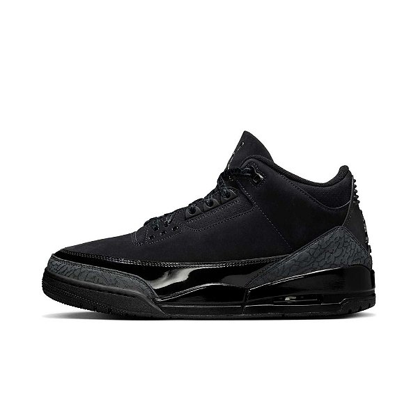 Tênis Air Jordan 3 Retrô Black Cat 2025 - CT8532-001
